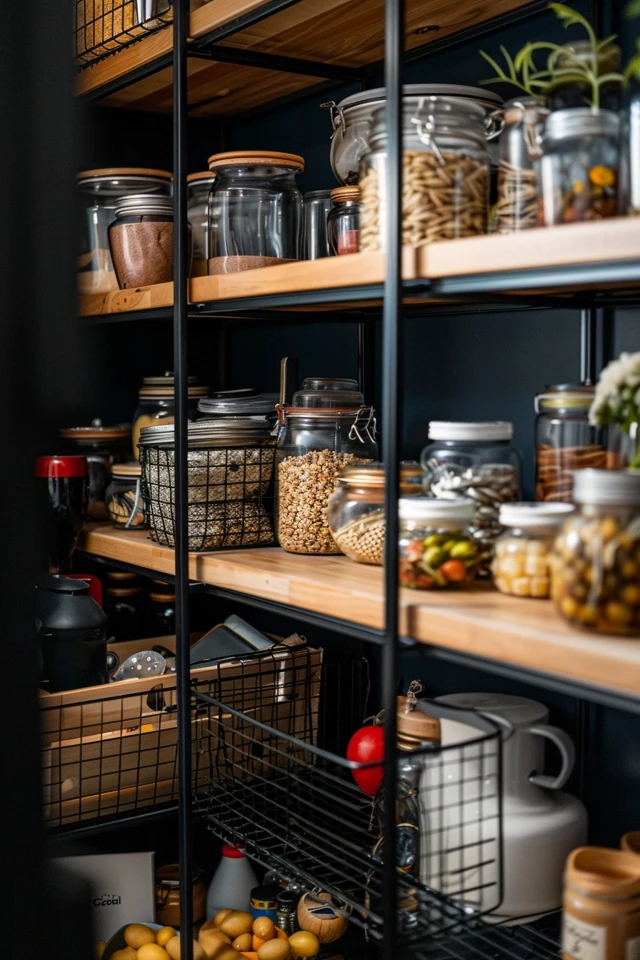 DIY Wire Basket Pantry Organization Ideas