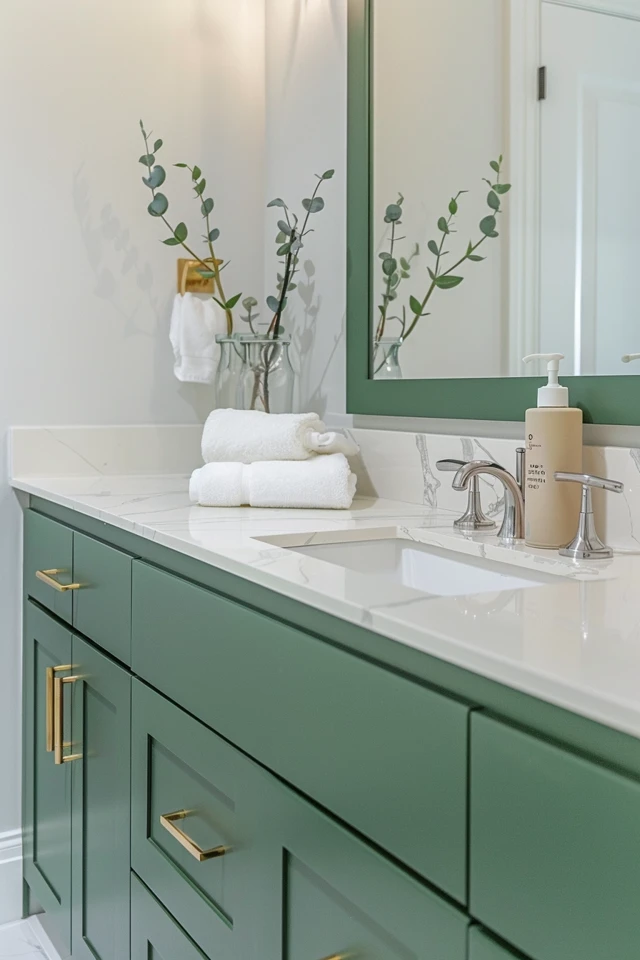 Green Vanity Bathroom Ideas: Eco-Chic Designs