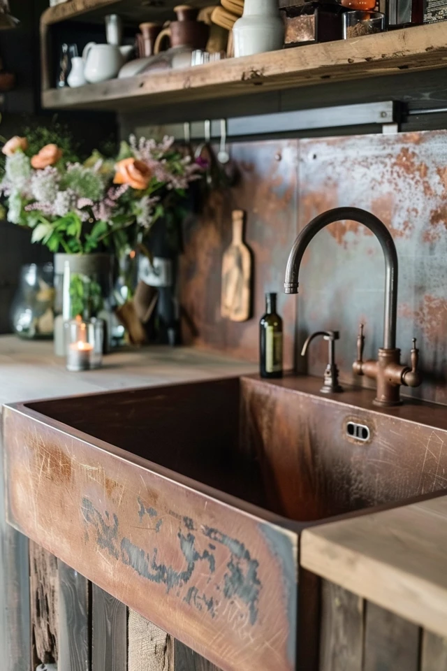 Reclaimed Wood Backsplash