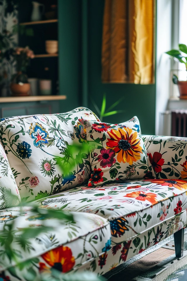Styling Tips for Floral Couches