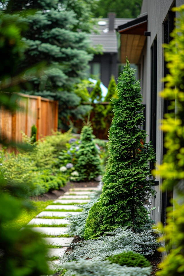 Arborvitae Oasis: Backyard Landscaping Ideas