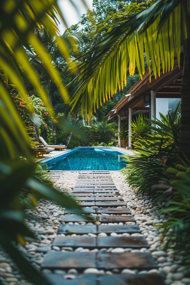 Creative Pool Walkway Ideas for Your Backyard