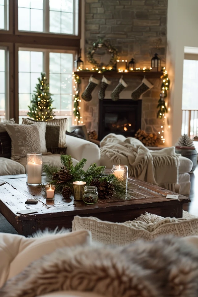 Cozy Christmas Dining Room: Rustic Charm for Festive Feasts