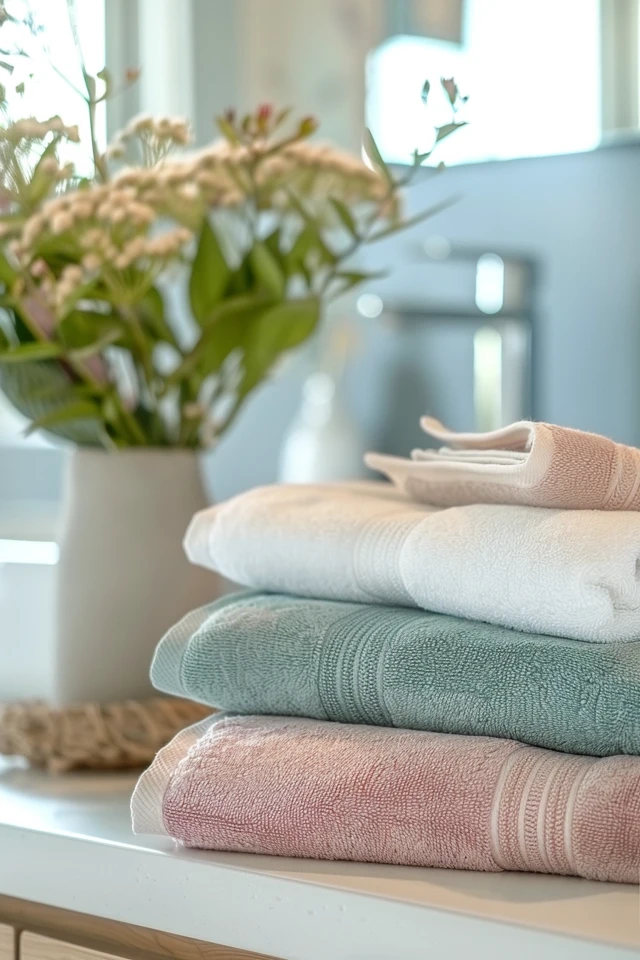 Creative Bathroom Towel Decoration Ideas