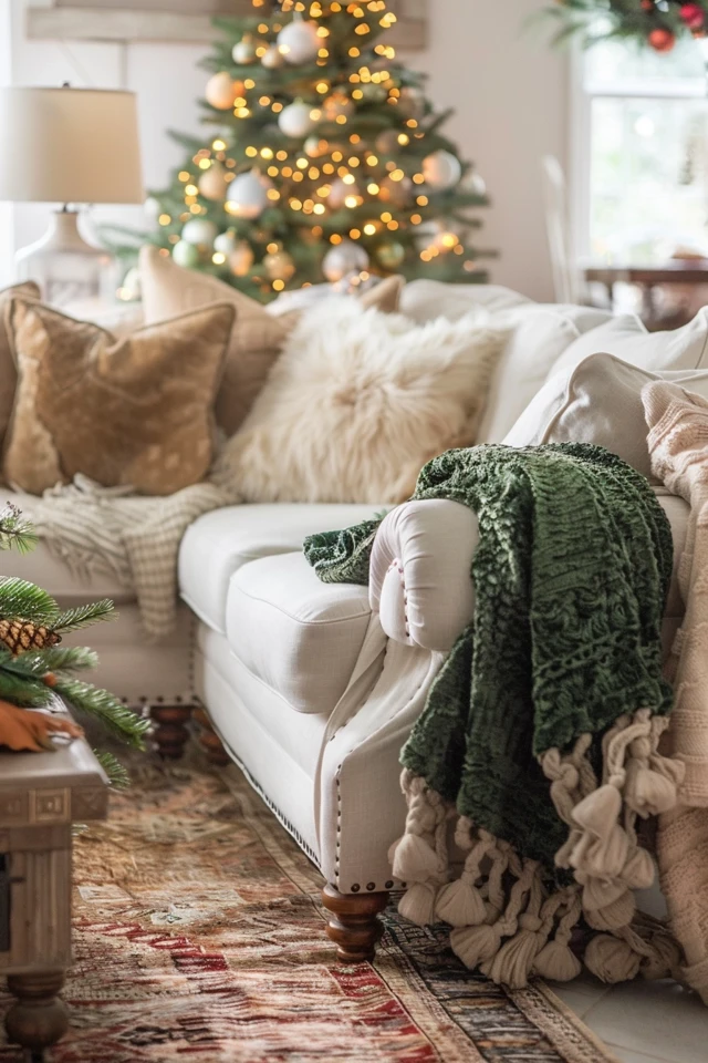Elegant and Comfortable Christmas Theme Sofa Styles