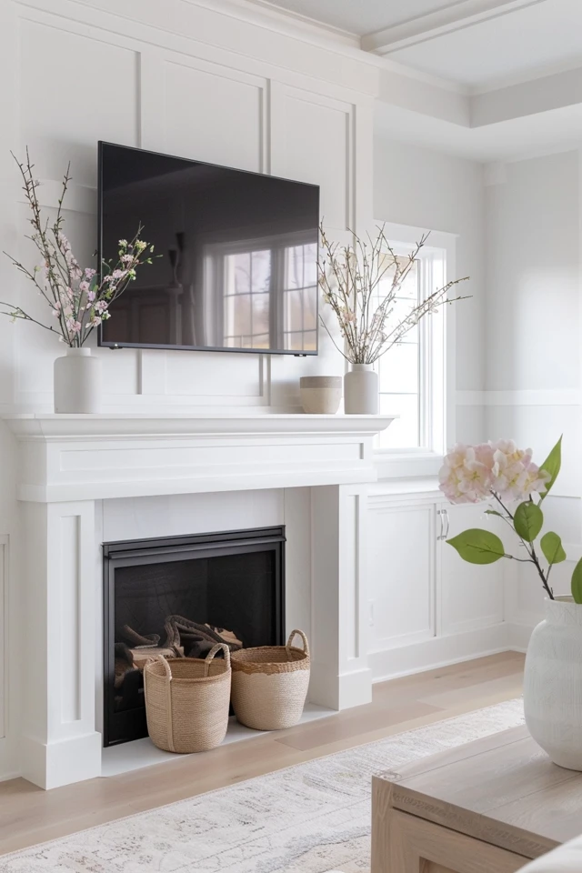 How to Decorate a Mantel with a TV