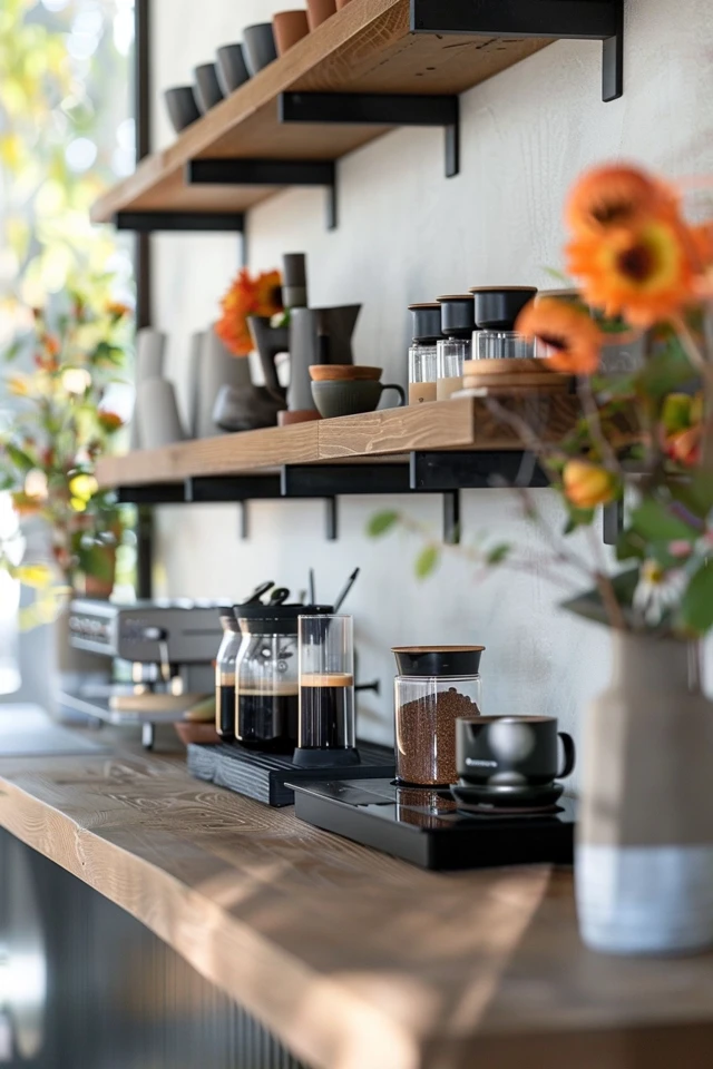 Creative Coffee Bar Shelf Ideas for Your Home
