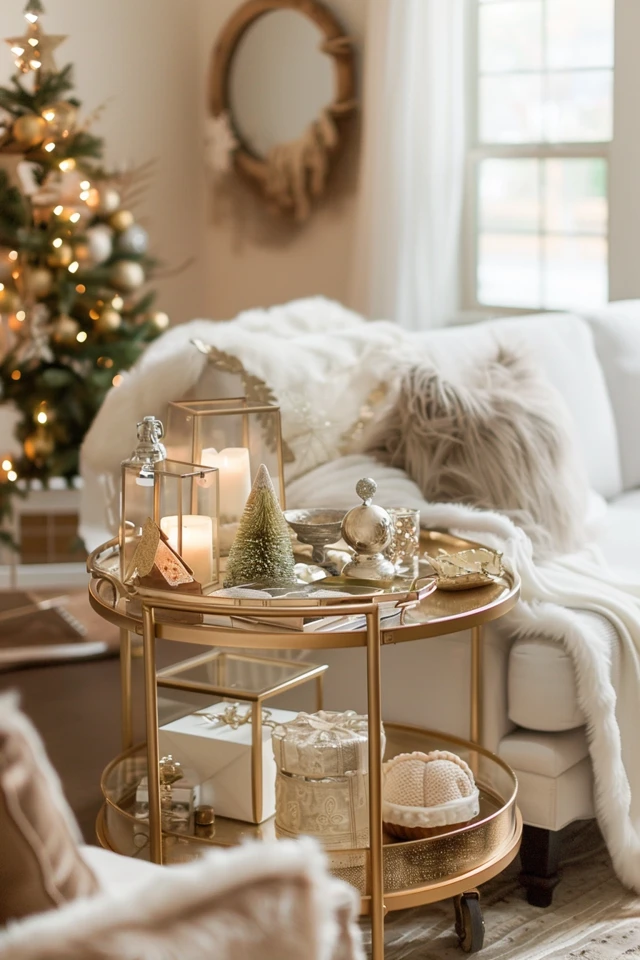 Entertain in Style with Christmas Theme Bar Carts