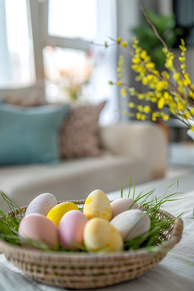 Easter Theme Living Room: Creating a Cozy Nest