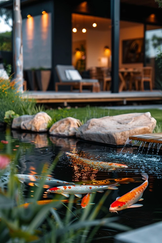 Modern Koi Pond Ideas for Your Tranquil Retreat