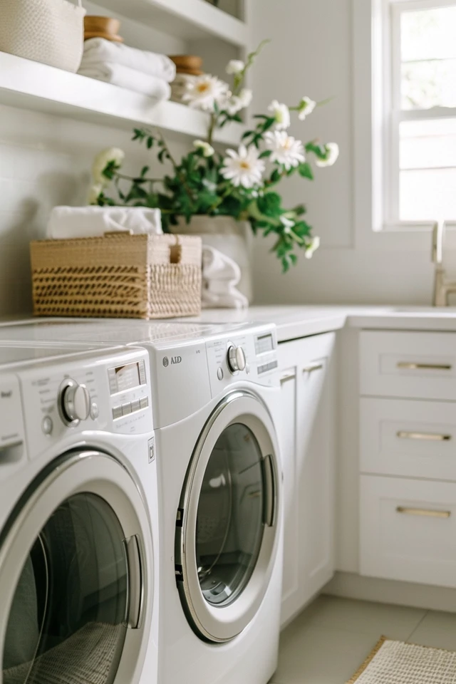 Organizing Your Laundry Room with Pedestals