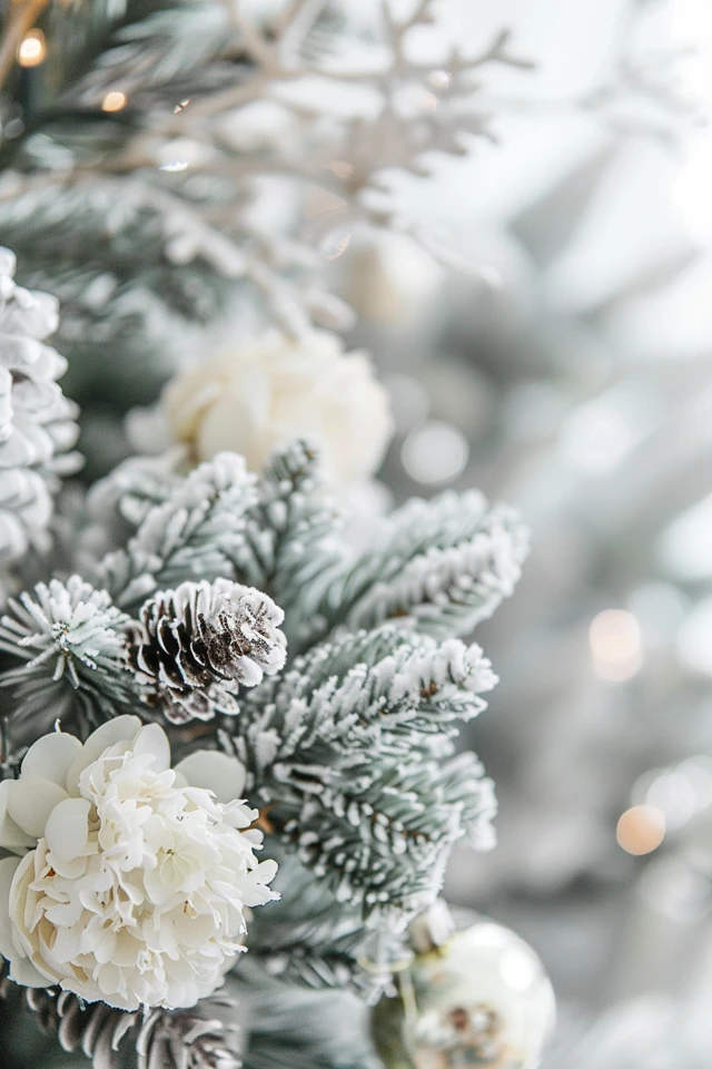 Black and White Christmas Trees