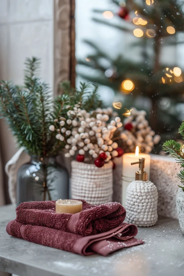 Festive Christmas Bathroom Decorating Ideas for You