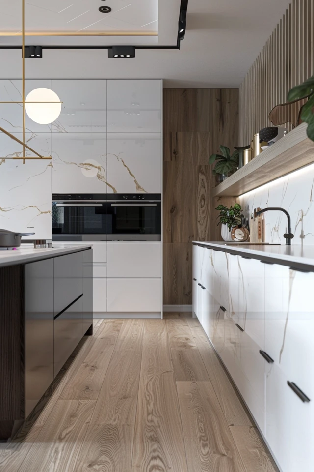 Brightening Your Space: Kitchen Floor Ideas with White Cabinets - photo 2