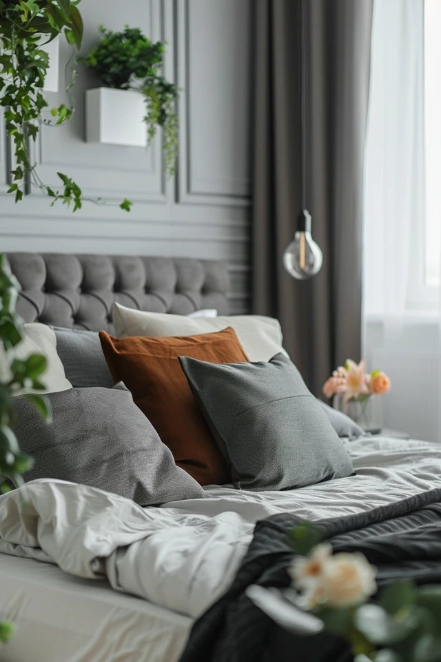 Chic Gray Headboard Bedroom Ideas & Styles