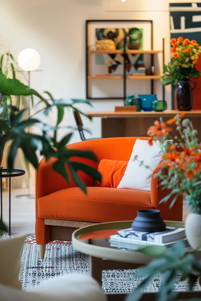 Invigorate Your Space: Living Room Ideas Orange