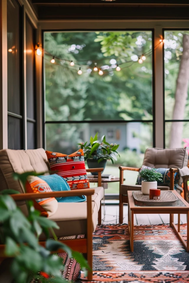 Screened Porch Makeover for Under $500