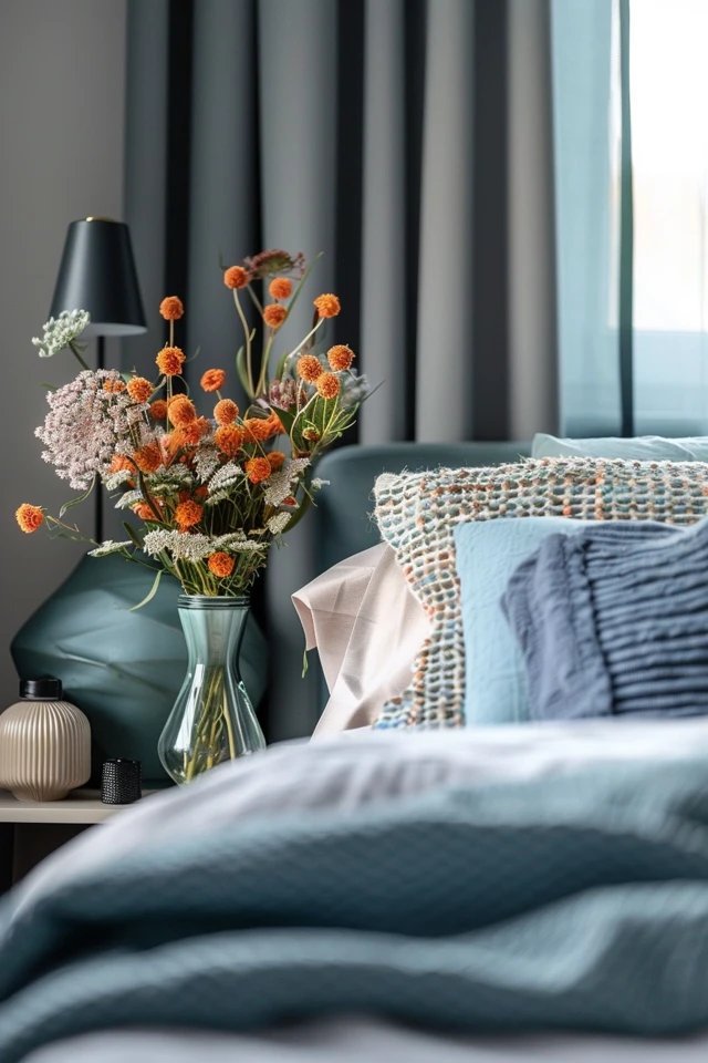 Trendy Blue and Gray Bedroom Designs