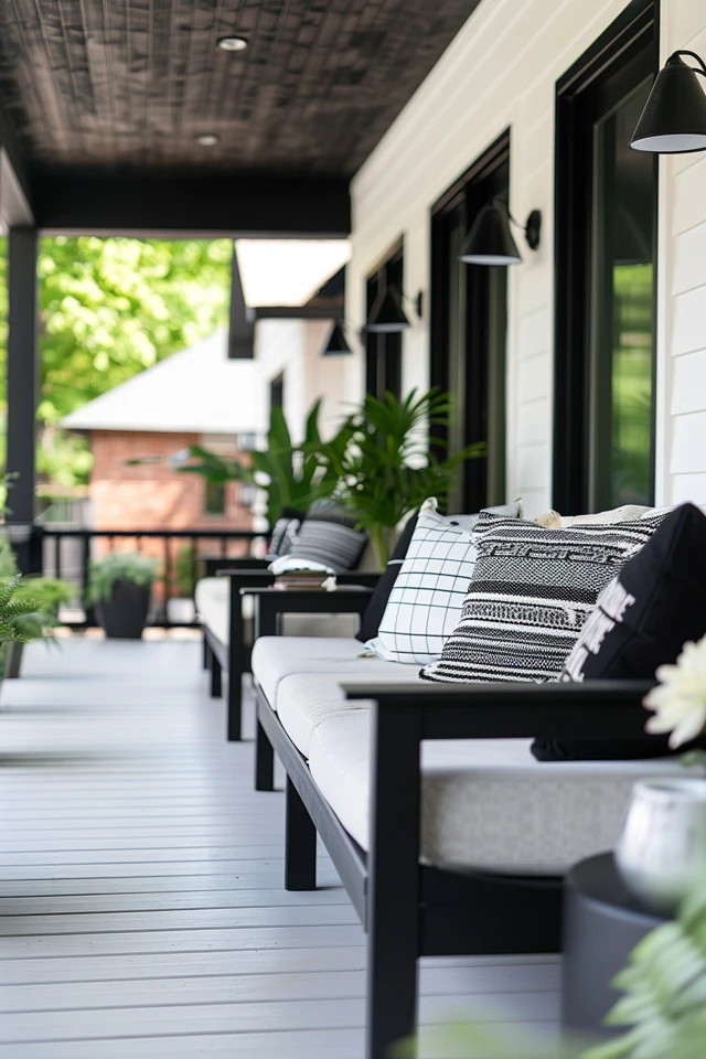 Tips for Decorating a Black and White Outdoor Space