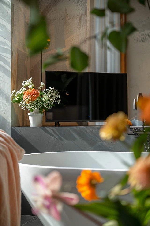 Innovative TV in Bathroom Ideas for Chic Relaxation
