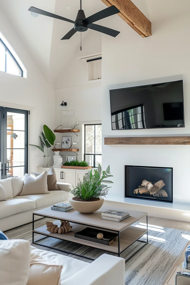 Designing a Vaulted Ceiling Living Room