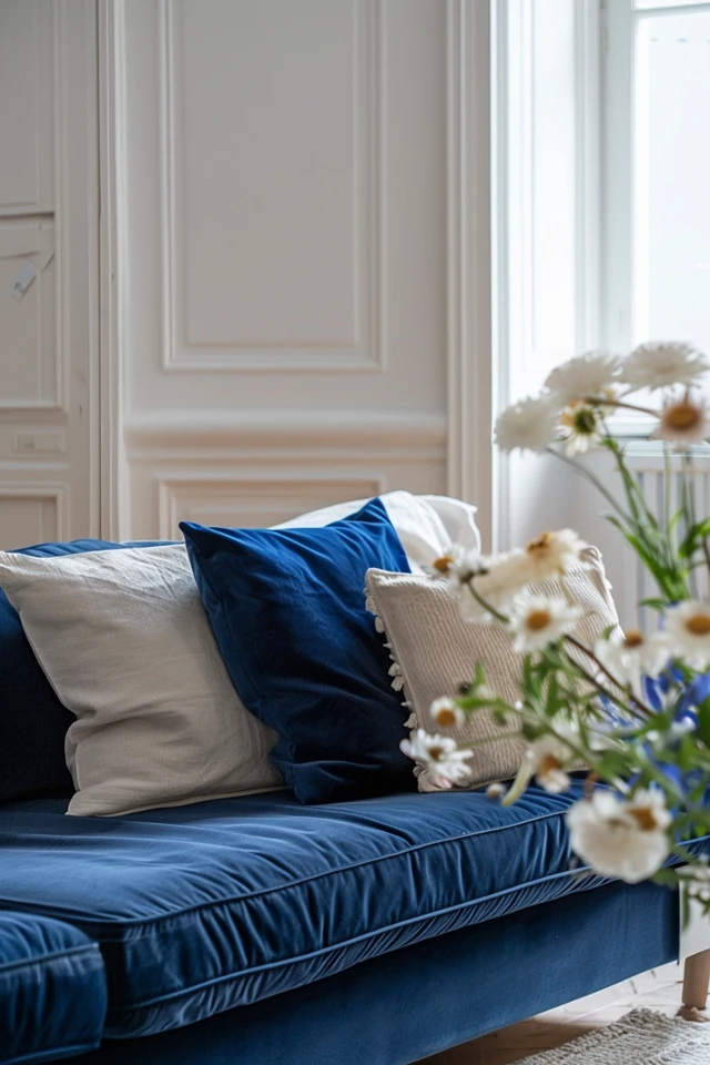 Elegant Blue and Cream Living Room Decor Tips