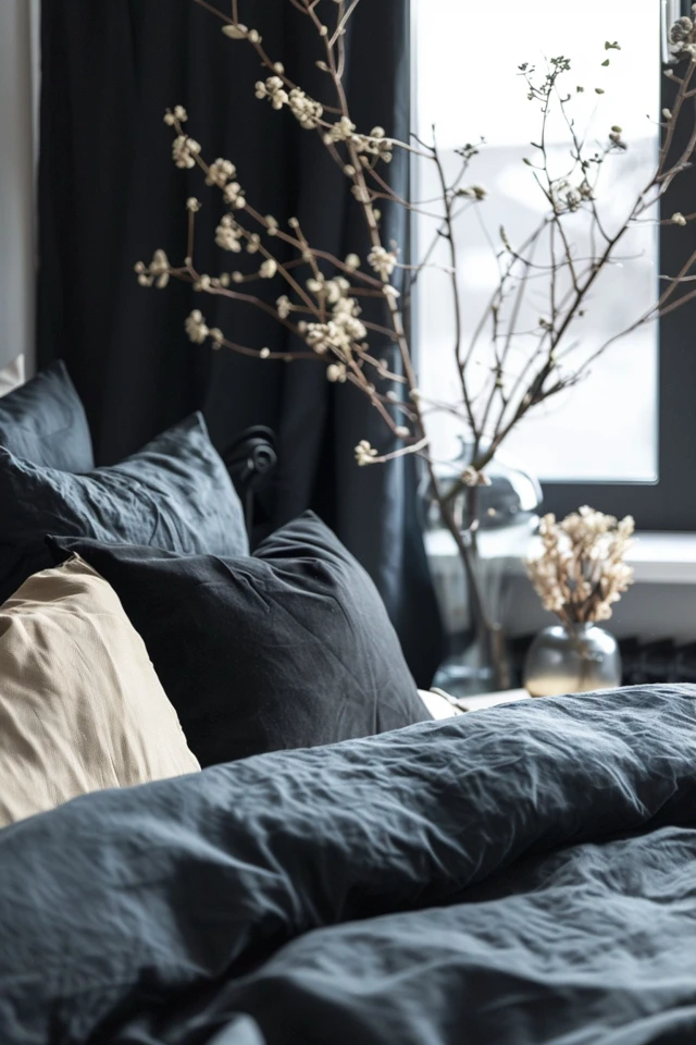 Elegant Black and Silver Bedroom Designs