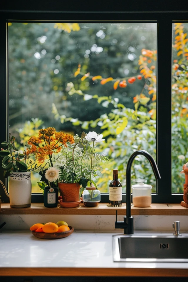 Creative Kitchen Window Treatments