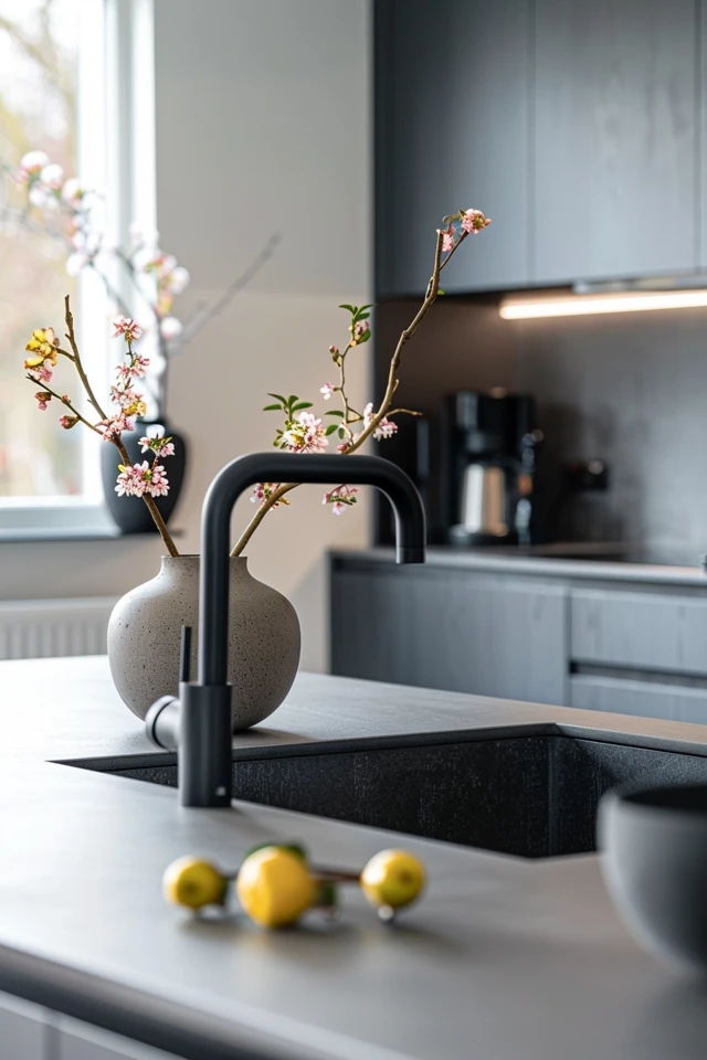 Elegant Black and Grey Kitchen Design Ideas