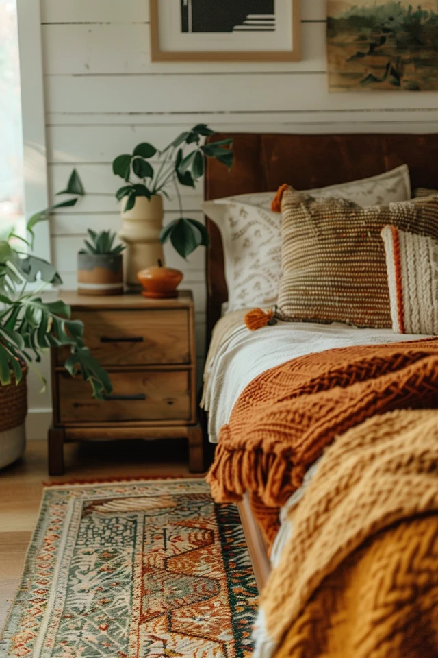 Create a Cozy Retreat with Rustic Furniture and Floral Patterns