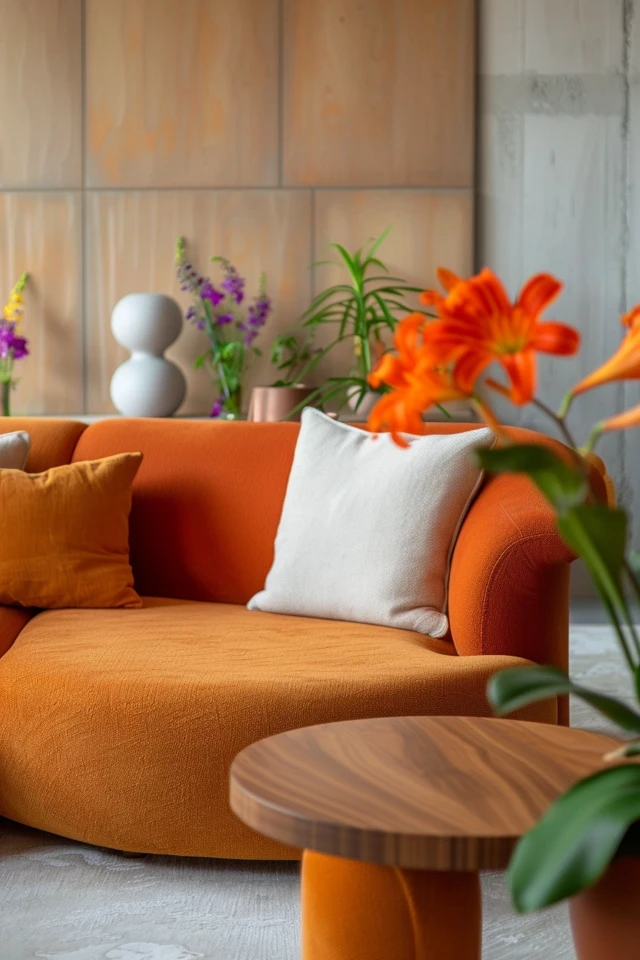 Use pillows and throws for added texture and color