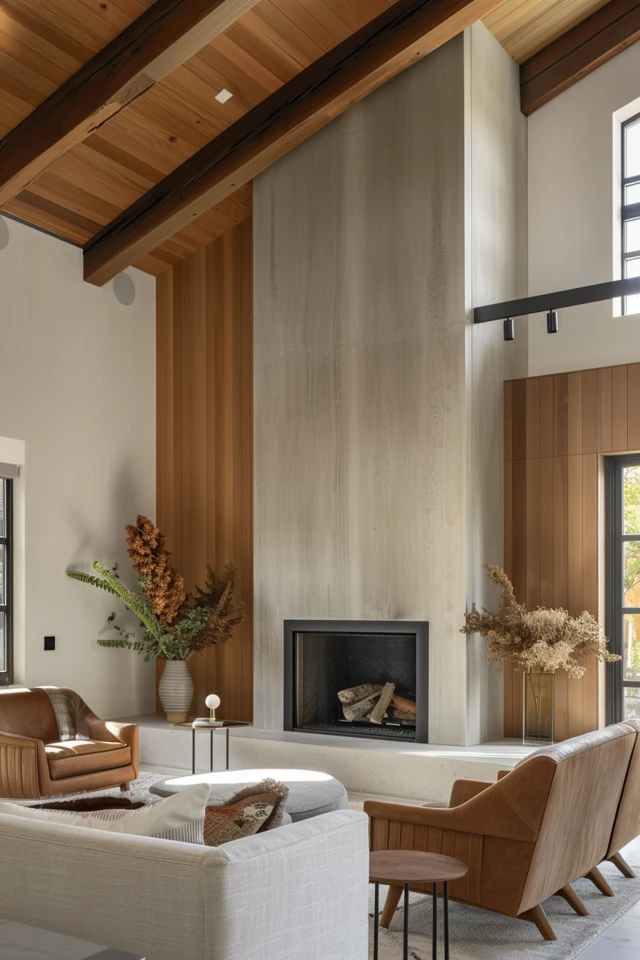 Elevate Your Space: High Ceiling Fireplace Wall Ideas