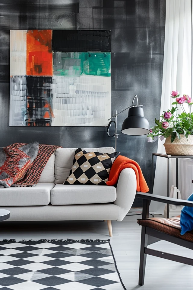 Checkered Painting Ideas for Creative Home Decor - photo 2