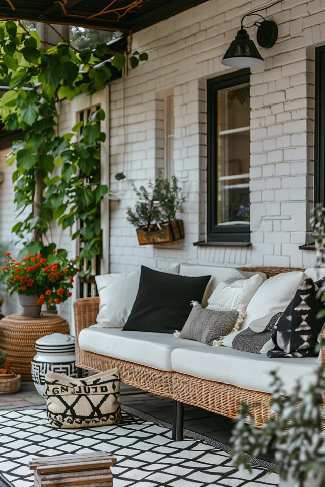 Black and White Patio Ideas for Chic Outdoor Spaces