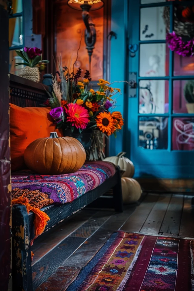 Entryway Essentials: Halloween Theme Benches