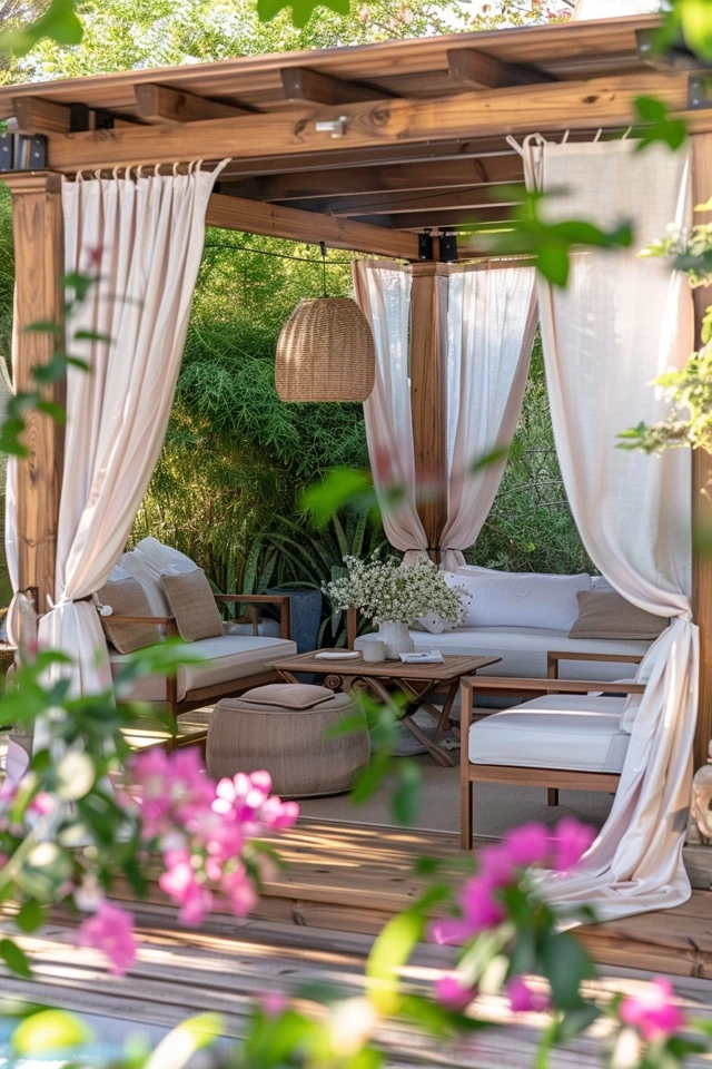 Chic Gazebo Curtain Ideas for Elegant Outdoor Spaces