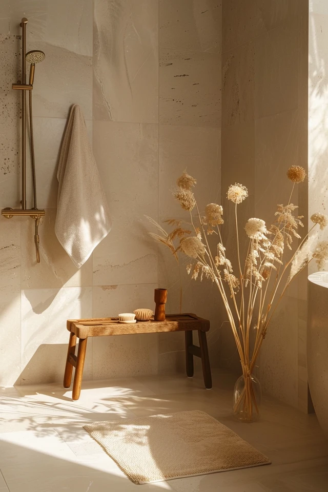 Beige Shower Tile Ideas for Elegant Bath Spaces