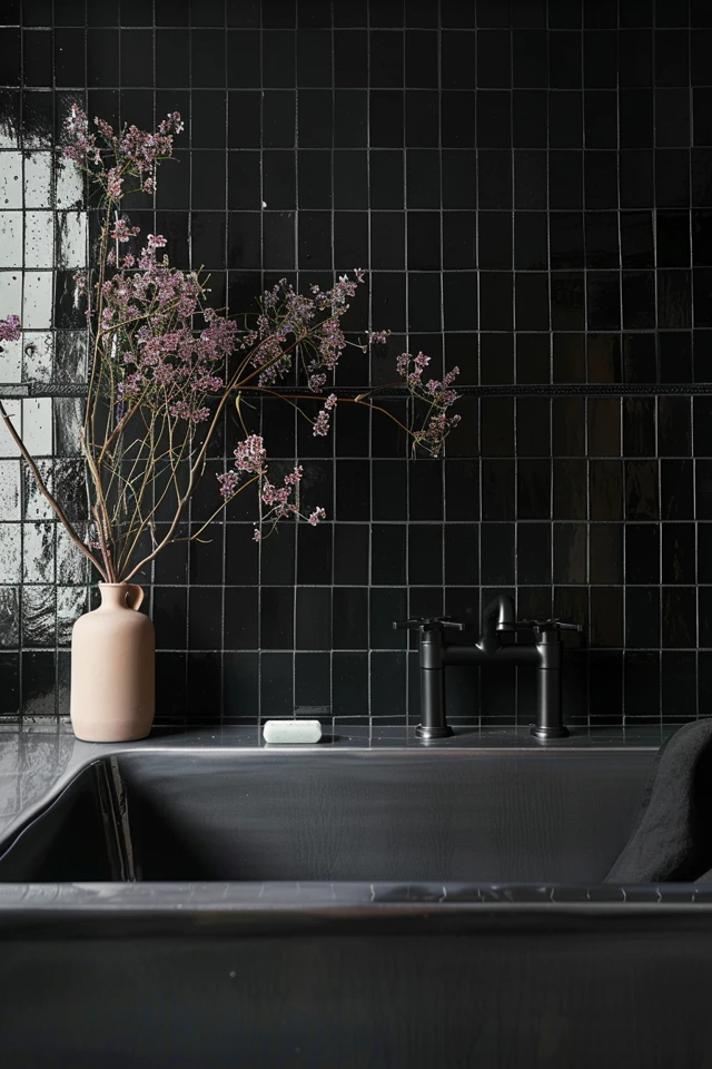 Chic Black Tile Bathroom Ideas for Your Home
