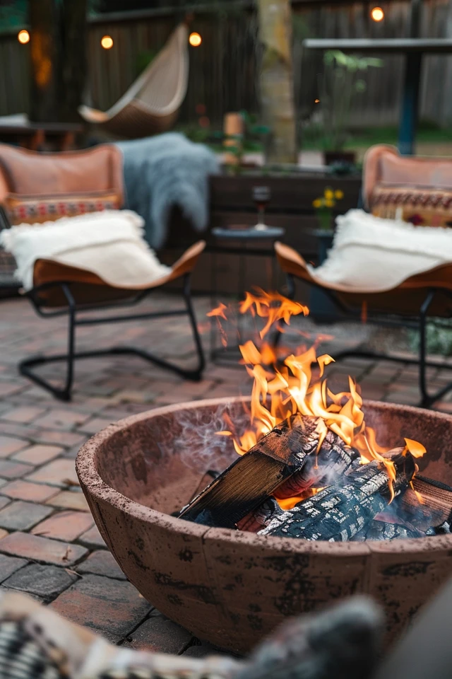Warm Red Brick Fire Pit Designs for Cozy Nights