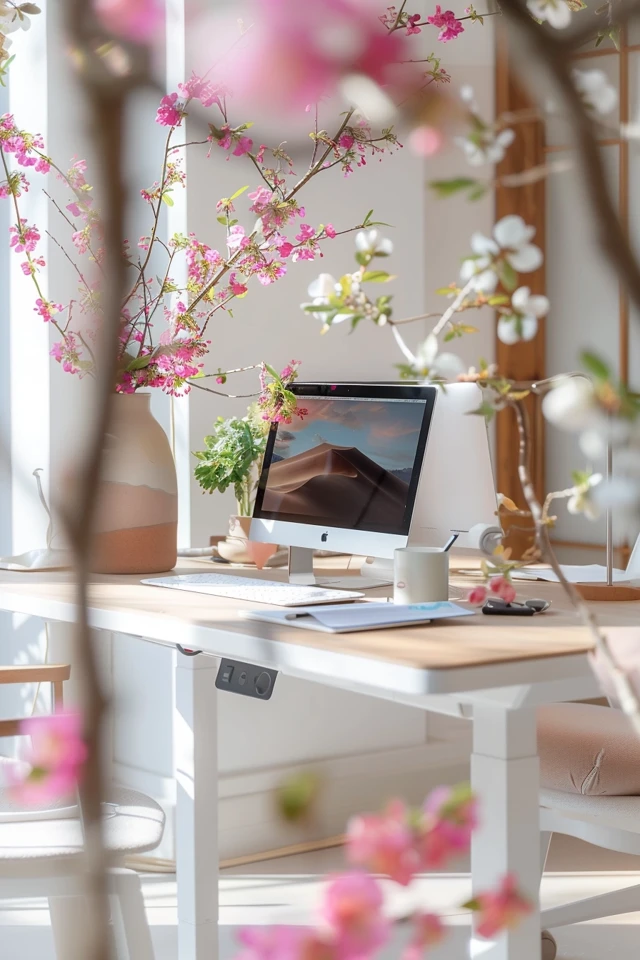 Bring Spring Vibes to Your Home Office Decor