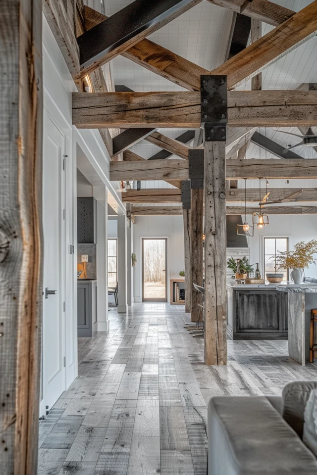 Creative Ideas for Barn Beams in Home Design