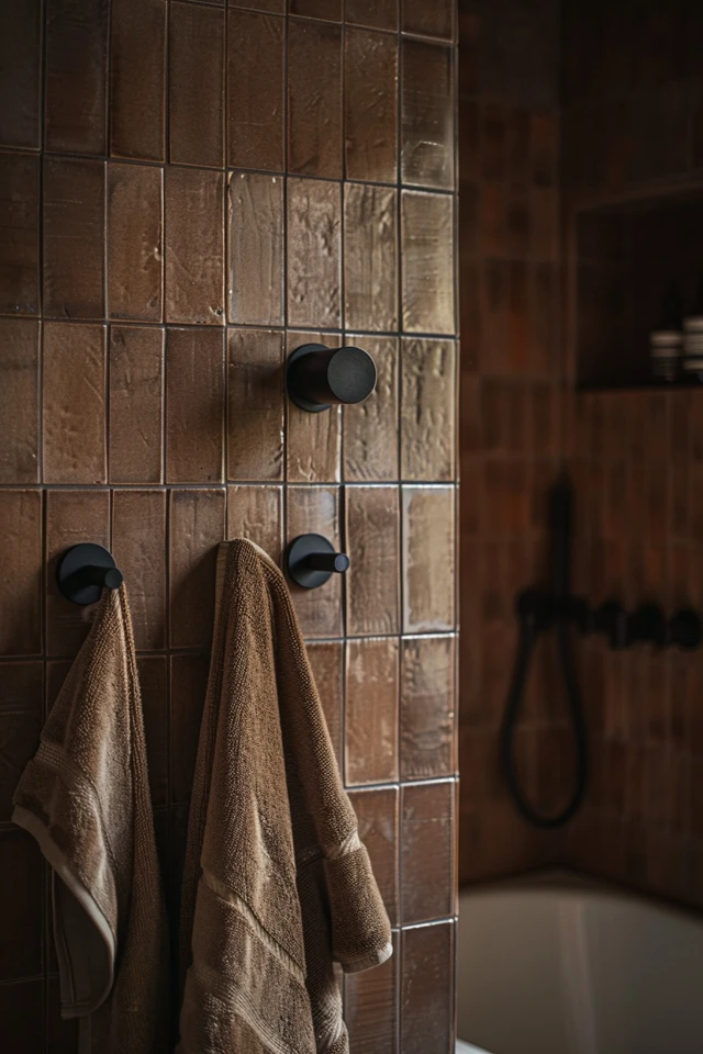 Warm Brown Shower Tile Designs & Tips