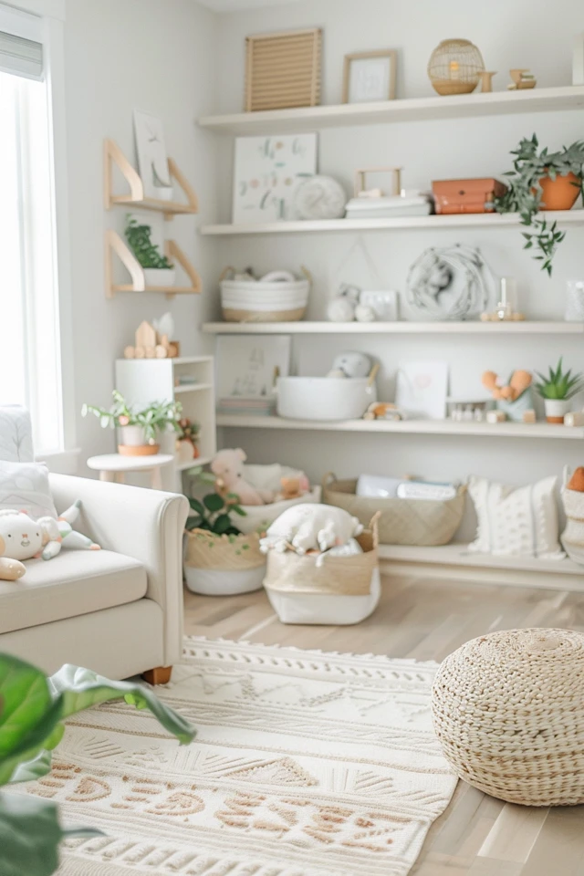 Nursery Shelving Styles for Boys and Girls