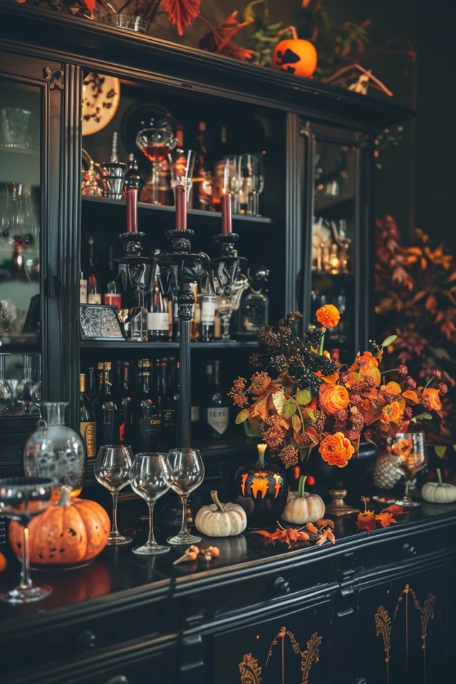 Simple and Classy Halloween Tablescape