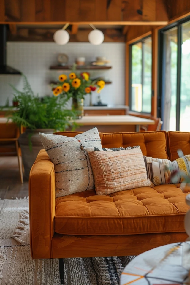 Incorporating Farmhouse Style into Your Small Ranch Living Room.