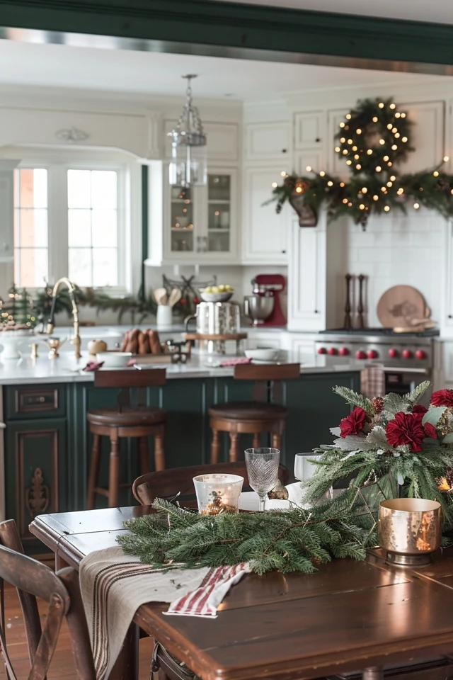 Functional and Chic Christmas Theme Kitchen Ideas