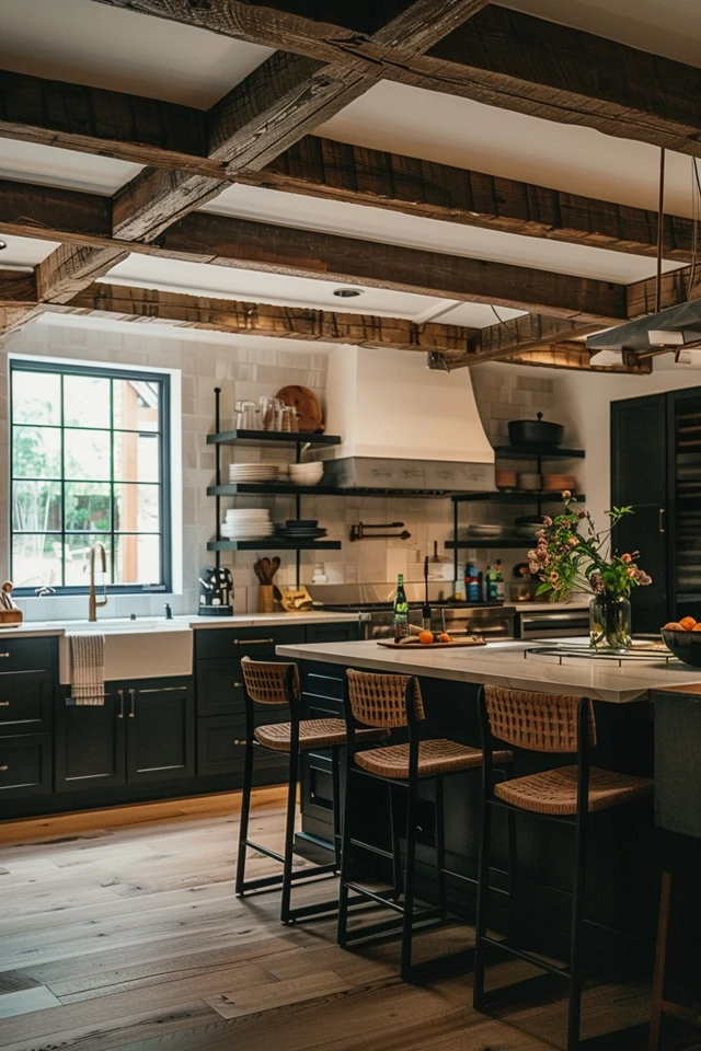 How to Incorporate Wooden Beams into Your Kitchen Design