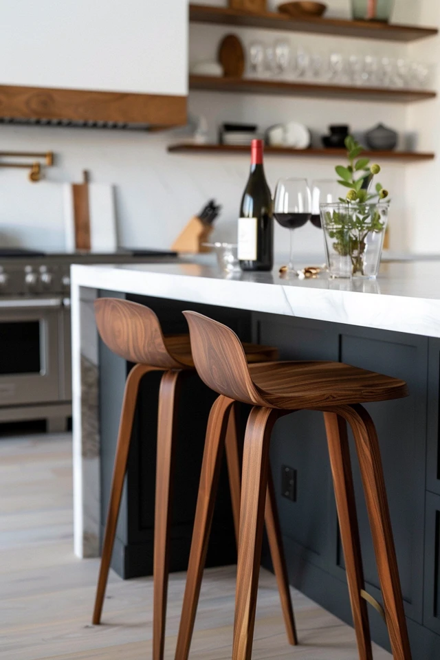 Kitchen Island Update Using Geometric Trim from Crafted By The Hunts