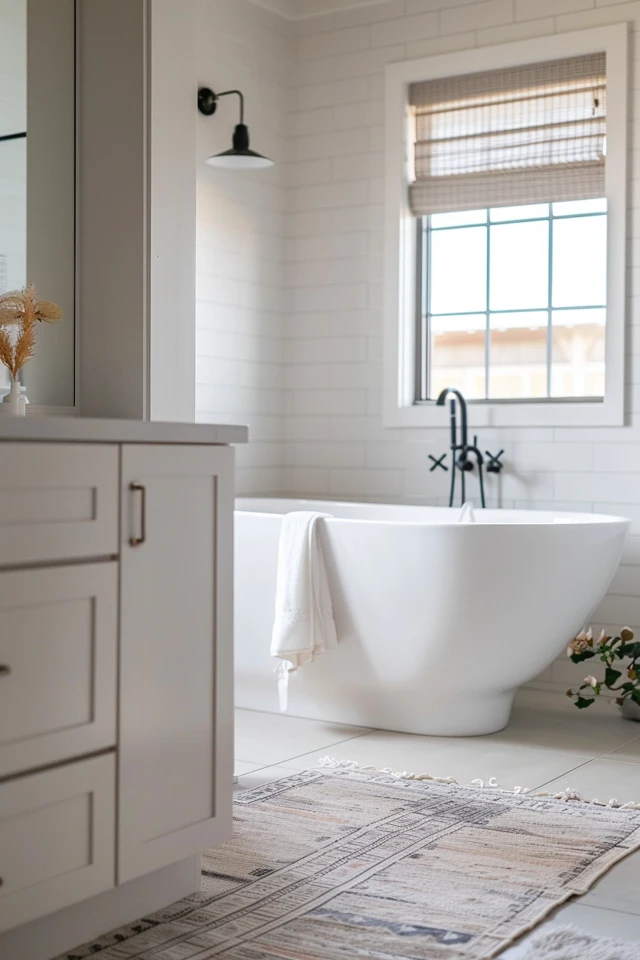 Stylish and Practical Farmhouse Bathroom Tile Trends