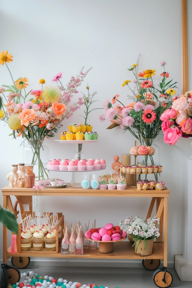 DIY Candy Cart Designs and Elegant Candy Buffet Inspiration